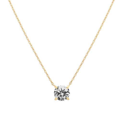 NECKLACE SOLITAIRE | GOLD ONYX