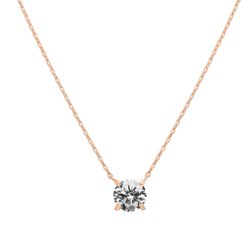 NECKLACE SOLITAIRE | ROSE GOLD