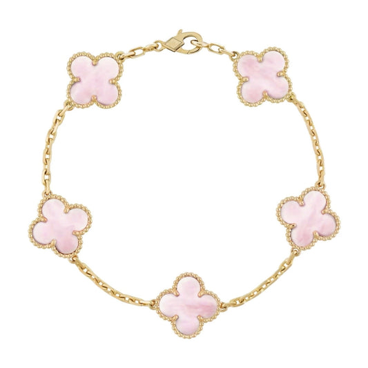 Golden Pink | Clover Bracelet