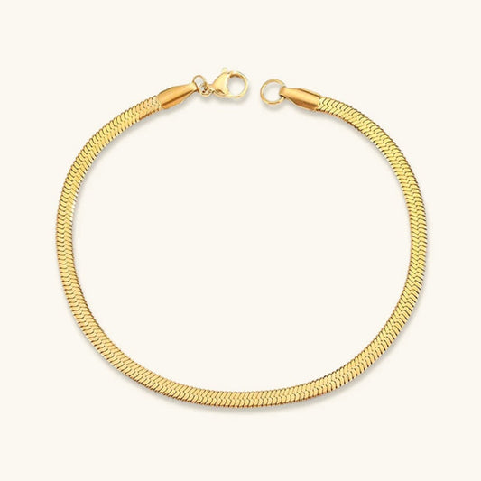 Vida Gold Herringbone Bracelet