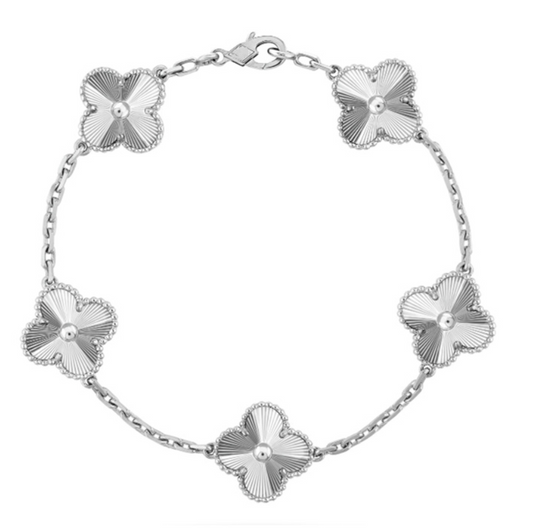 FOUR-LEAF CLOVER BRACELET | SILVER